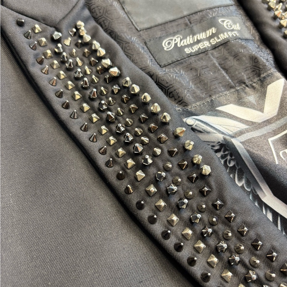 Philipp Plein Black Studded Blazer - Picture 7 of 15